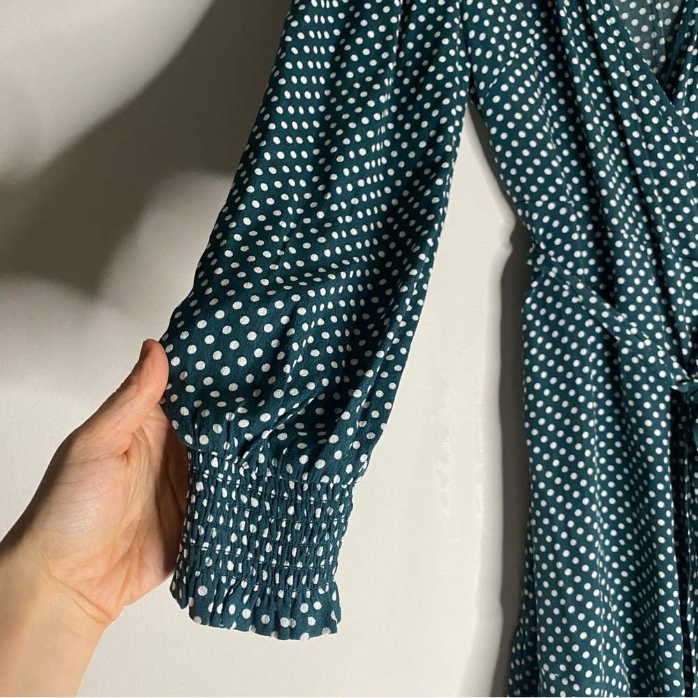 Loft Dotted Wrap Dress - image 6